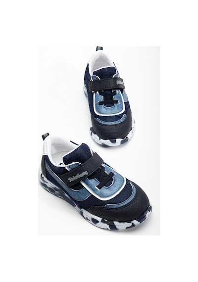 Şiringenç Ortopedik Erkek Çocuk Spor Ayakkabı Lacivert Cırtlı Anorak Malzeme-3712 Lacivert
