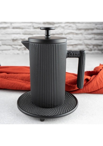 Linden Döküm French Press 350 Ml Siyah T6006 Siyah