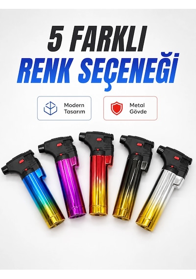 Gaz Dolumlu Rüzgar Dayanıklı Pürmüz Çakmak Ayarlı Alev Güçlü Performans Diğer