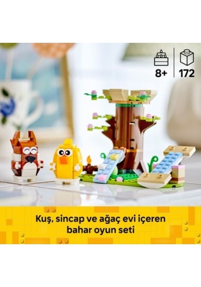 Lego Hayvan Figürleri İle Eğlenceli Park Temalı Oyuncak Seti
