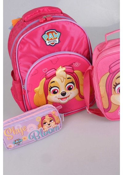 Dekomus İle Yeni Sezon Lisanslı Paw Patrol Okulda Macera Koleksiyonu Okul,termoslu Beslenme Ve Kalem Çantası Okul Seti Açık Gri