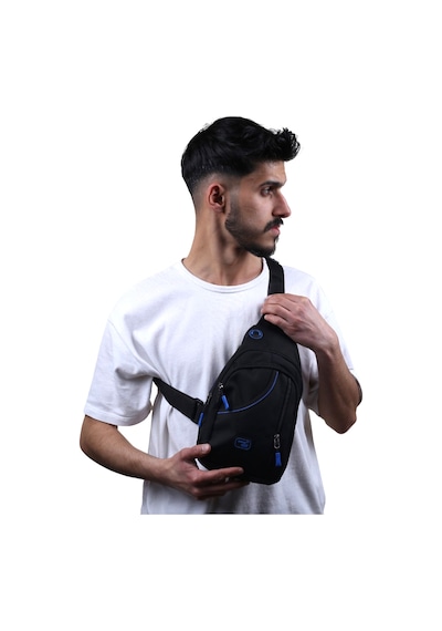 Seventeen 3474 Erkek Kanvas Body Bag Çapraz Çanta Siyah