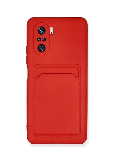 Newface - 44 - Xiaomi Mi 11i Kılıf Kelvin Kartvizitli Silikon - Glblseme - - Kırmızı
