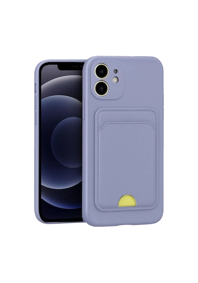 Newface Apple İphone 11 Kılıf Kelvin Kartvizitli Silikon - Lila