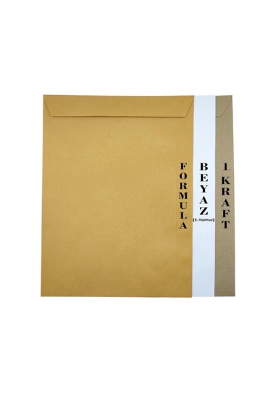 Zarf A4 Boyutunda Beyaz Torba Zarf 24x32 Cm - 50 Adet