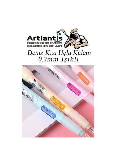 Işıklı Dinazor Uçlu Kalem Seti Sarı 0.7 Mm 1 Paket Dinazor Başlıklı Versatil Kalem Süslü Silikonlu Hediyelik Kalem Sarı