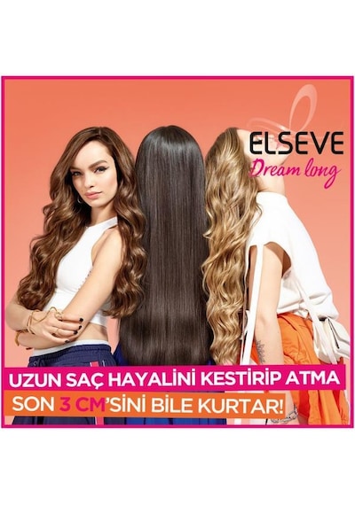Elseve Dream Long Onarıcı Bakım Şampuanı 390 Ml & Kolay Tarama Saç Bakım Kremi 390ml pktdrmlngbkmst-9641