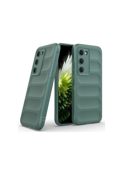 Tecno Spark 40 Pro Kılıf Kamera Korumalı Esnek Silikon Parmak Şeritli Pazarplus Lacivert