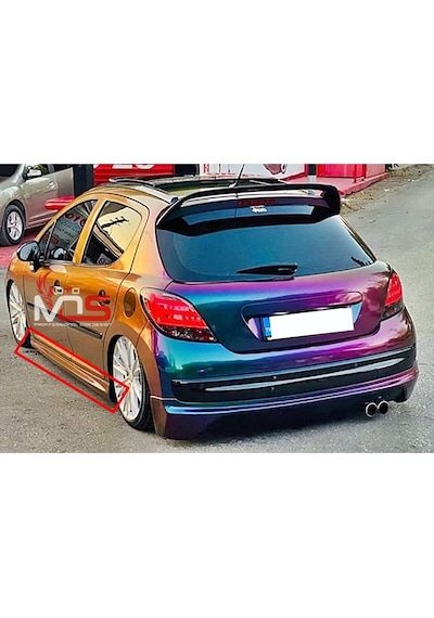 Peugeot 207 Uyumlu R Marşpiyel Sağ Sol Takım Fiberglass Boyasız