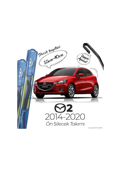 Mazda 2 Ön Silecek Takımı 2014-2020 Rbw Hibrit