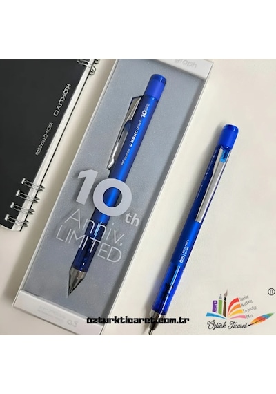 Tombow Mono Graph Limited Edition 10. Anniversary Neutral 0.5mm Mekanik Kurşun Kalem Mavi / Dpa-164 Diğer
