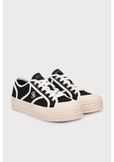 Guess Issah Kadın Sneaker Ayakkabı Flpıssfal12 Siyah
