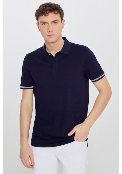 Premıum Altınyıldız Erkek Lacı %100 Pamuk Standart Fit Polo Yaka Jakarlı Tişört