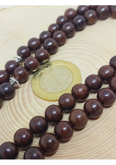 Ceviz Ağacı 99luk Tesbih 8mm 5125 Kahverengi