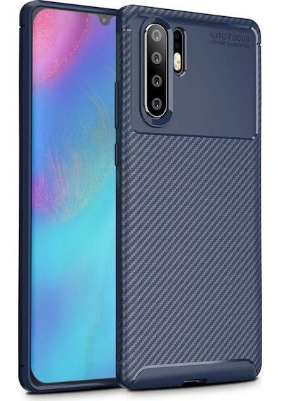 Huawei P30 Pro Kilif Karbon Tasarim Negro Silikon Kapak 405788192