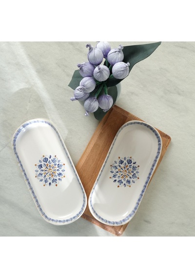 Keramika Sapphire Noyan Kayık Tabak 26 Cm 2 Adet 22745 Çok Renkli