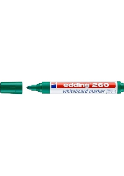 260 Beyaz Yazı Tahtası Kalemi Yeşil - 10 Kalem Genel