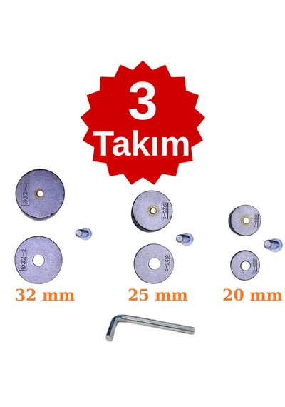 Welder Pprc Plastik Boru Kaynak Makinesi Pafta, Lokma Takımı 20, 25, 32 Mm Mavi Teflon