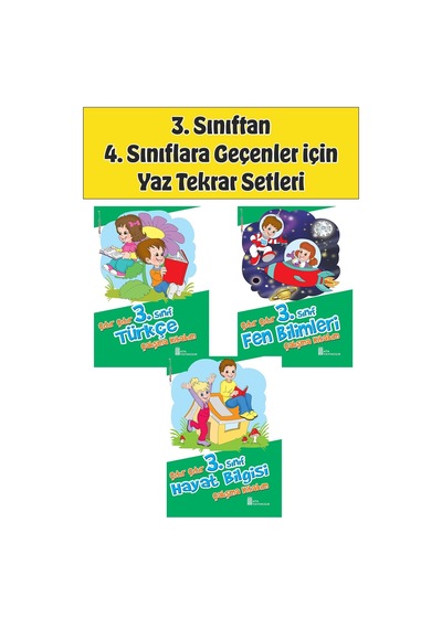 3.sınıftan 4.sınıfa Geçenler İçin Yaz Tekrar Setleri 2