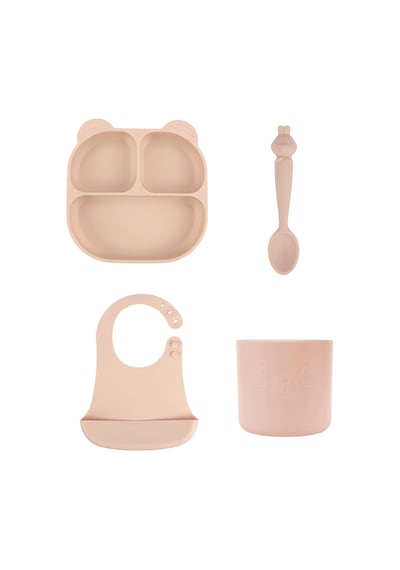 Pandish Mamma Beslenme Seti 4'lü - Pembe