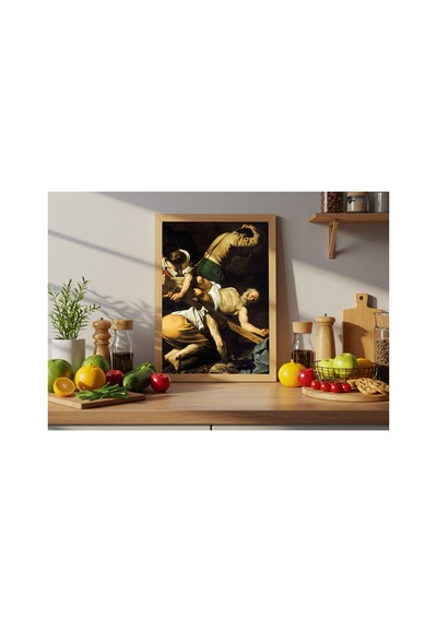 Rönesans Caravaggio Aziz Petrus'un Çarmıha Gerilişi Çerçevesiz Poster 21x30 Cm A4 Tablo Rönesans