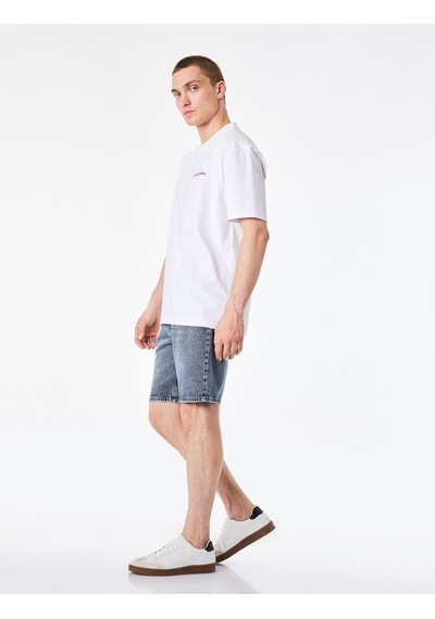 Koton Pamuklu Normal Bel Straight Fit Jean Şort İndigo Stone 6sam40389nd Indigo - Taş Koton Pamuklu Normal Bel Straight Fit Jean Şort İndigo Stone 6sam40389nd Indigo - Taş