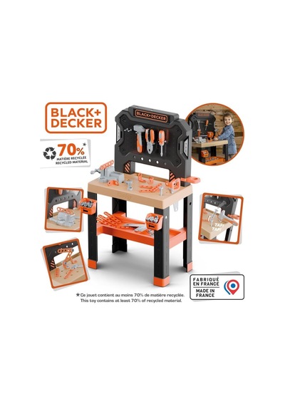 Smoby Black & Decker Bricolo Tamir Tezgahı 360739