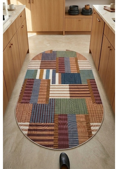 Raschel Carpet Oval Bohem Yıkanabilir Leke Tutmaz Modern Mutfak Halısı Multi Renkli Özel Seri Kaymaz Taban Halı Rc Multı Mutfk Yenımdlelıps 002 Çok Renkli Raschel Carpet Oval Bohem Yıkanabilir Leke Tutmaz Modern Mutfak Halısı Multi Renkli Özel Seri Kaymaz Taban Halı Rc Multı Mutfk Yenımdlelıps 002 Çok Renkli