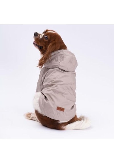 Adonis Vizon Mont Köpek Mont Köpek Kıyafeti Köpek Yağmurluğu 3xl Açık Gri