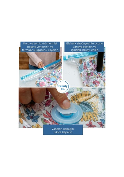 Vakumlu Hurç Poşet Setleri 3 Parça 80x100-2, 100x130-1