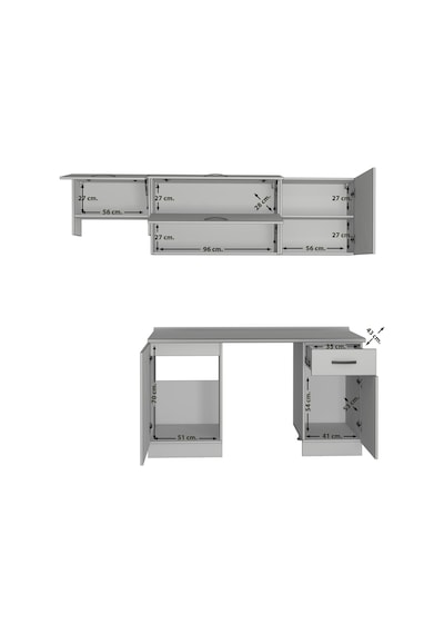Decoraktiv Elite 220 Mdf Hazır Mutfak Dolabı - Tezgah Dahil - Antrasit - Buz Gri Diğer Decoraktiv Elite 220 Mdf Hazır Mutfak Dolabı - Tezgah Dahil - Antrasit - Buz Gri Diğer