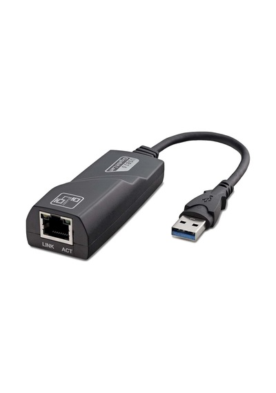 Büro Ev Ofis Network Bağlantısı İçin Siyah 100mbps Usb3.0 Ethernet Card