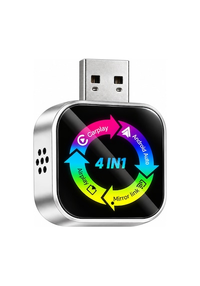 Yeni Nesil Usb 4in1 Kablosuz Carplay & Android Auto Smart Box-14885 10"