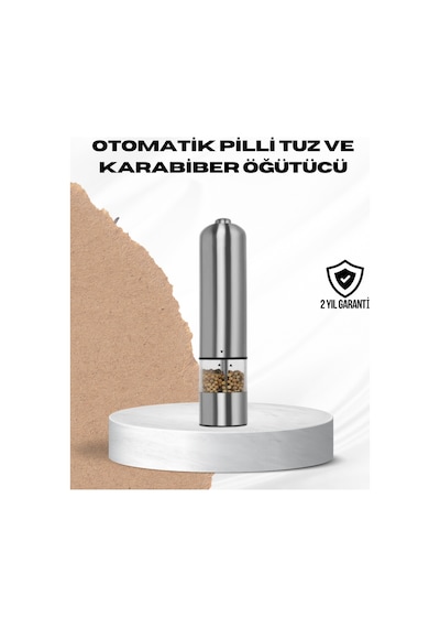 Tek Elle Kullanılan Otomatik Baharat Değirmeni Işıklı Sistem Renkli