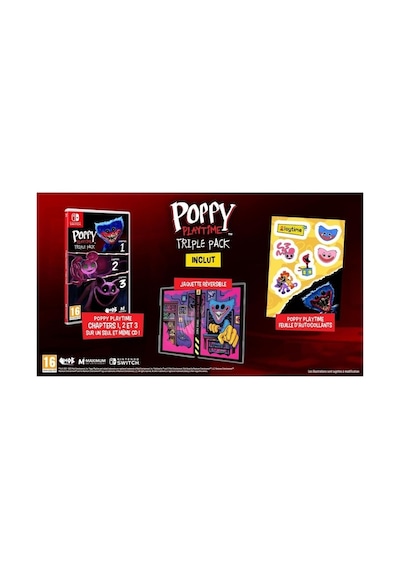 Nintendo Switch Poppy Playtime Triple Pack Korku Ve Bulmaca Oyunları 3'ü 1 Arada
