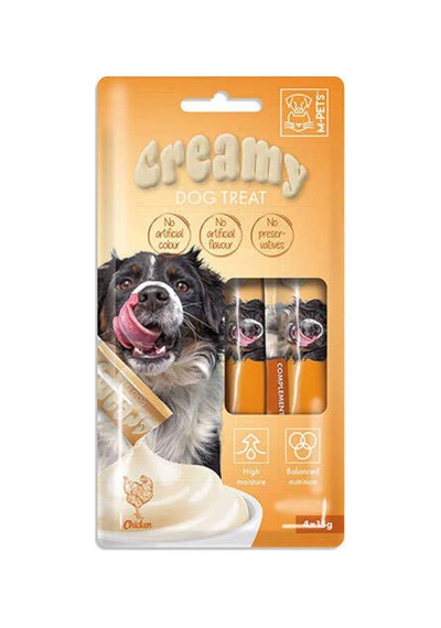 M-pets Creamy Köpek Ödül 4 X 15 Gr Tavuk