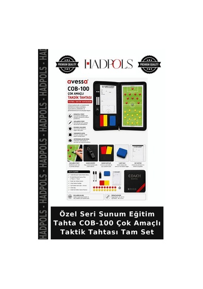 Özel Seri Sunum Eğitim Tahta Cob-100 Çok Amaçlı Taktik Tahtası Tam Set Belirtilmemiş