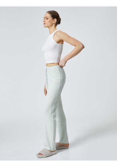 Koton Modal Pijama Altı Beli Bağcıklı Yeşil 4slk40122mk 4SLK40122MK756 Yeşil