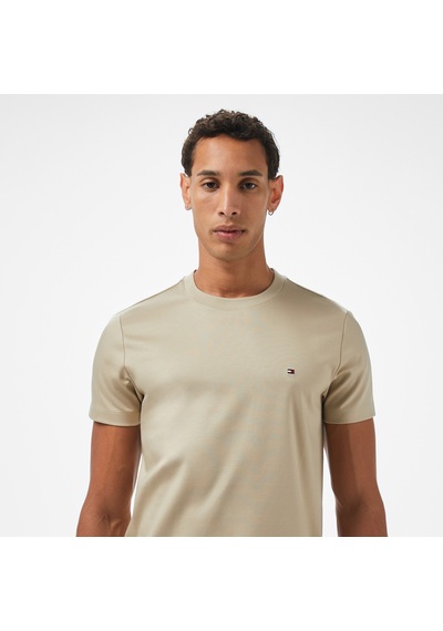 Tommy Hilfiger Mw0mw33202rbt Luxury Interlock Erkek Tişört Bej