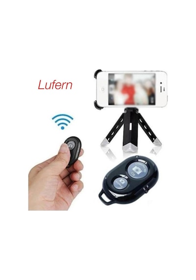 Pratik Bluetooth Selfie Kumandası Uzaktan Grup Fotoğrafı Seyahat Kablosuz İos Android 10 Mt Mesafe