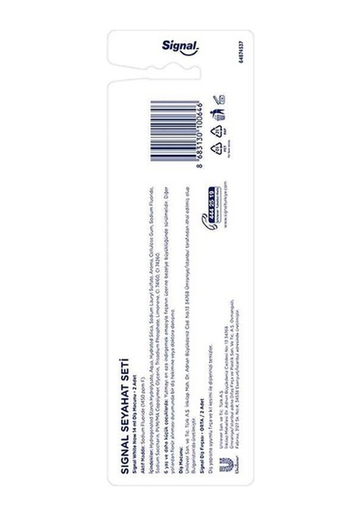 Signal White Now Diş Macunu 14ml+fırça Seyahat 2li Set