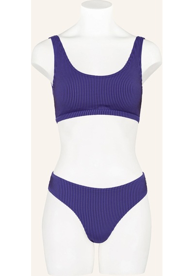Cafe Du Cycliste Jasmın Çizgili Bustier Bikini Takımı Mor