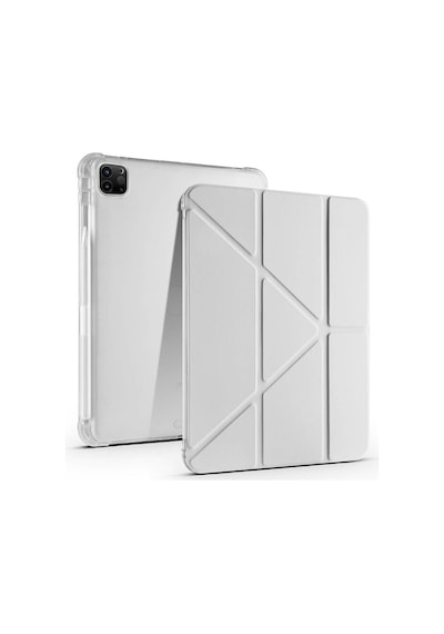 Apple Uyumlu iPad Pro 11 İnç 2.nesil 2020 Kılıf Üçgen Katlanabilir Kalem Şarj Bölmeli Kılıf Kapaklı Kılıf