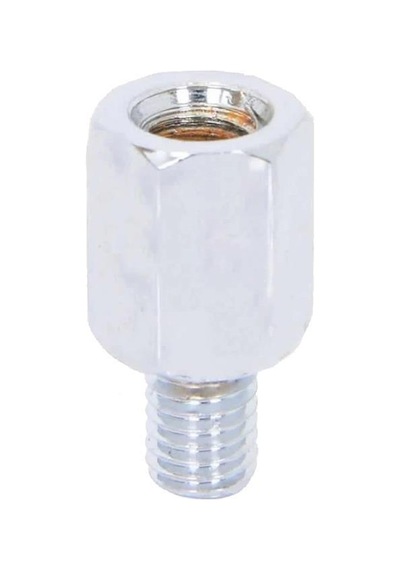 Adaptörü Ayna 10mm // Üst Ters - Alt Düz 0-Gümüş