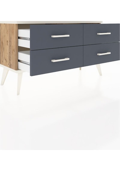 Arges Şifonyer 4 Raflı 88x30x48 Çam-aytaşı/antrasit Aytaşı/antrasit Arges Şifonyer 4 Raflı 88x30x48 Çam-aytaşı/antrasit Aytaşı/antrasit