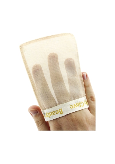 The Beauty Glove Yüz İçin %100 Viskoz Banyo Eldiveni Turuncu