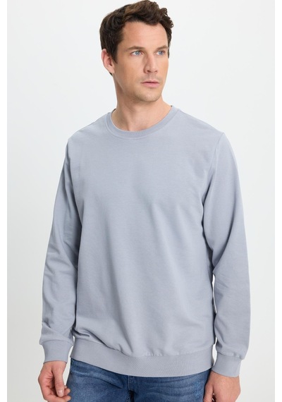 Tudors Erkek Relax Fit Rahat Kesim %100 Pamuk 2 İplik Bisiklet Yaka Açık Gri Sweatshirt-41517 Açık Gri Tudors Erkek Relax Fit Rahat Kesim %100 Pamuk 2 İplik Bisiklet Yaka Açık Gri Sweatshirt-41517 Açık Gri