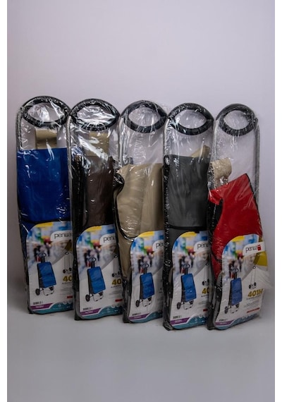 Perilla Royal Kumaş Torbalı Pazar Arabası 30lt Karışık Renk Dm-401h