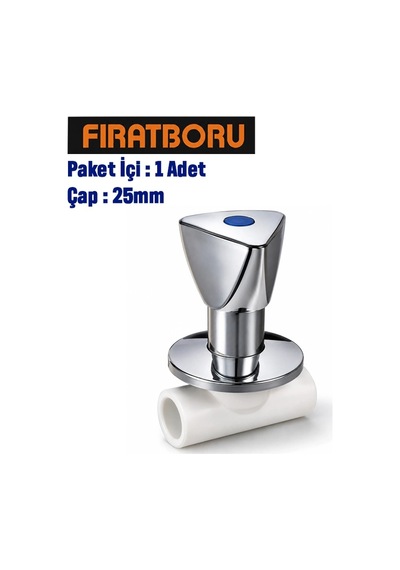 Fırat Krom Lüx Vana 25mm, 7b82015191