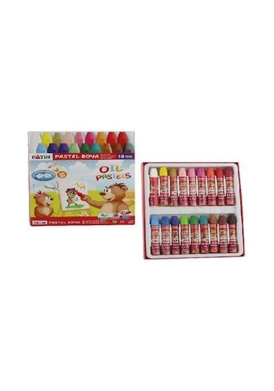 Fatih Pastel Boya Karton Kutu 18 Renk King Size